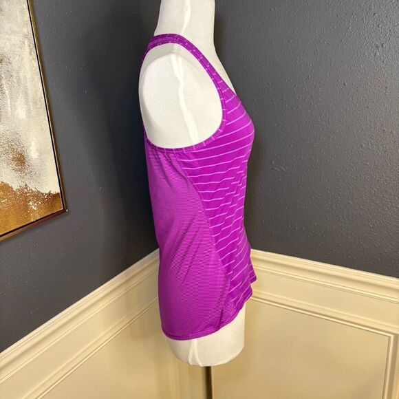 Athleta Purple Stripe Racerback Chi Tank - Picture 5 of 9